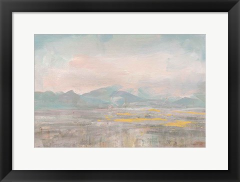 Framed Distant Mountains Crop Print