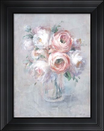 Framed Light Summer Blooms I Print