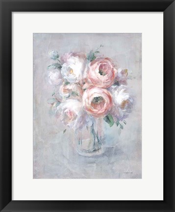 Framed Light Summer Blooms I Print