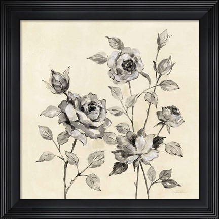 Framed Spring Graphic Floral Print