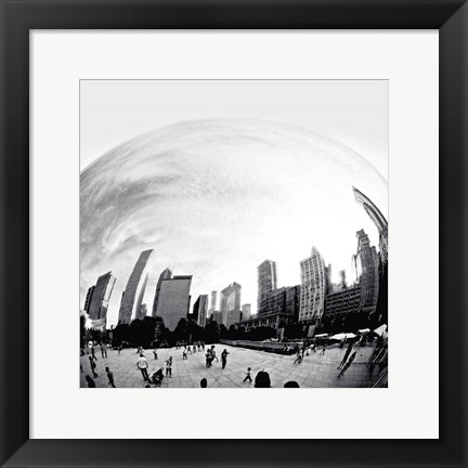 Framed Bean Chicago Bold Sq Print