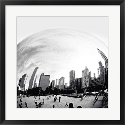 Framed Bean Chicago Bold Sq Print