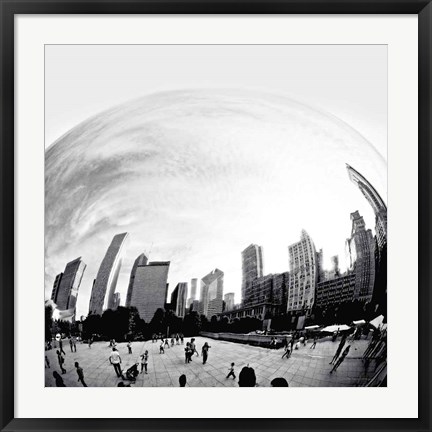 Framed Bean Chicago Bold Sq Print