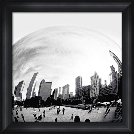 Framed Bean Chicago Bold Sq Print