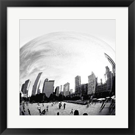 Framed Bean Chicago Bold Sq Print