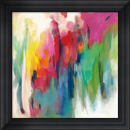 Framed Bright March Rainbow Print