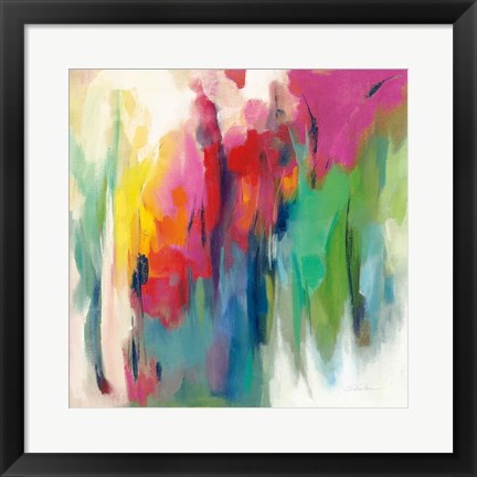 Framed Bright March Rainbow Print