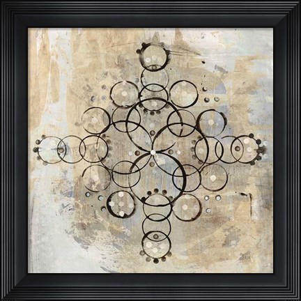 Framed Neutral Mandala II Crop Print