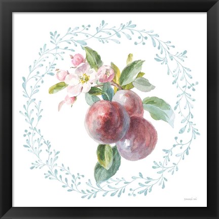 Framed Blooming Orchard V Print