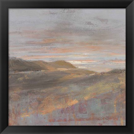 Framed Dawn on the Hills Light Print