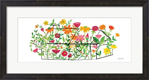 Framed Greenhouse Blooming II Print