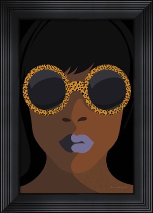 Framed Accessorize I Peri Lips Print