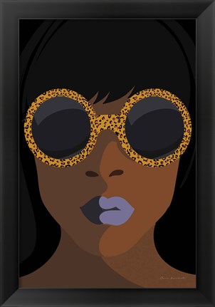 Framed Accessorize I Peri Lips Print