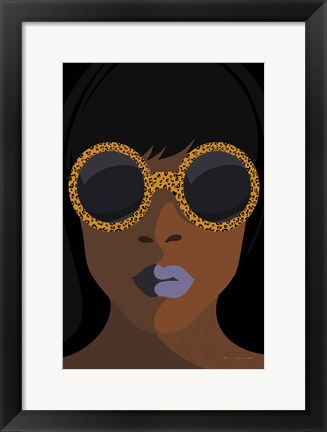 Framed Accessorize I Peri Lips Print