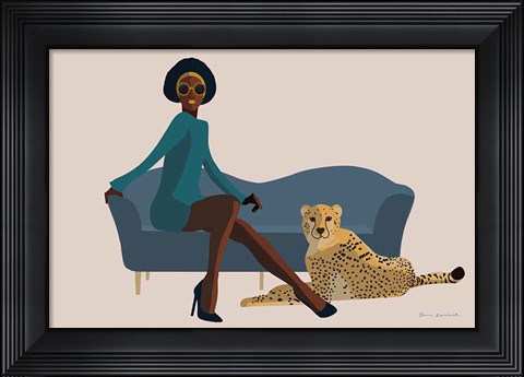 Framed Wild Lounge III Print