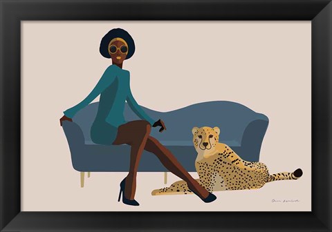 Framed Wild Lounge III Print