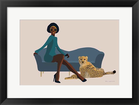 Framed Wild Lounge III Print