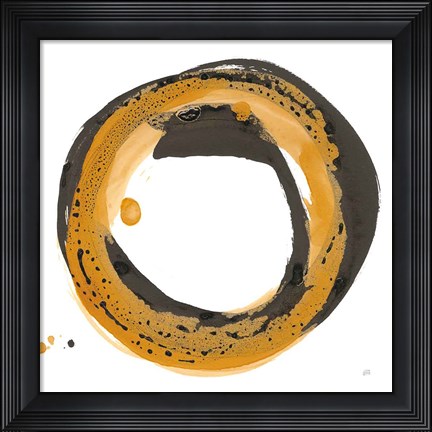 Framed Amber Enso III Print