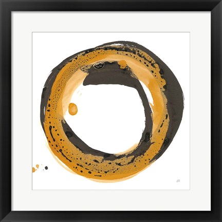 Framed Amber Enso III Print