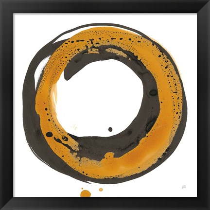 Framed Amber Enso II Print