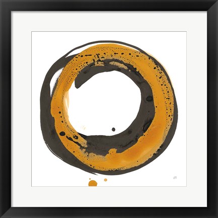 Framed Amber Enso II Print