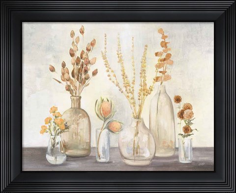 Framed Autumn Greenhouse I Brown Print