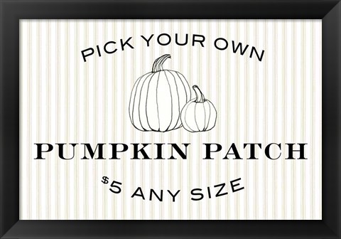 Framed Pumpkin Patch Print