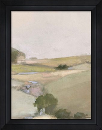 Framed Dream Valley II Neutral Crop II Print