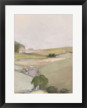 Framed Dream Valley II Neutral Crop II Print