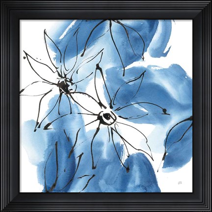Framed Indigo Neutrals II Print