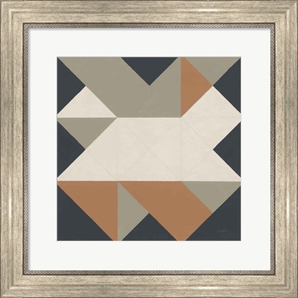 Framed Triangles III Highland Print