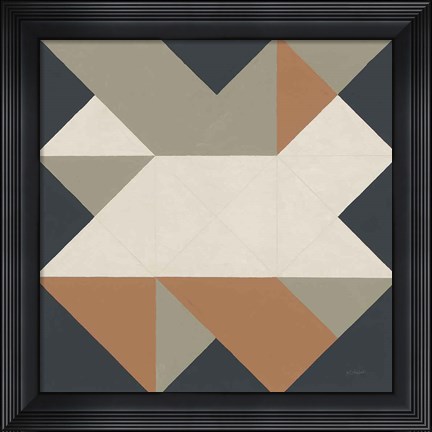 Framed Triangles III Highland Print