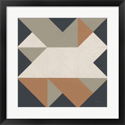 Framed Triangles III Highland Print