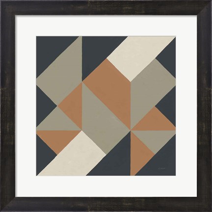 Framed Triangles I Highland Print