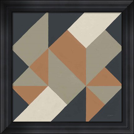 Framed Triangles I Highland Print