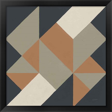 Framed Triangles I Highland Print