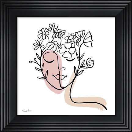 Framed Face of Spring II Print