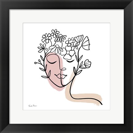 Framed Face of Spring II Print