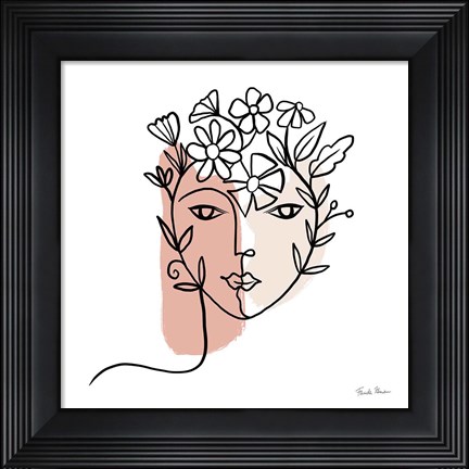 Framed Face of Spring I Print