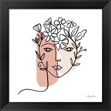 Framed Face of Spring I Print