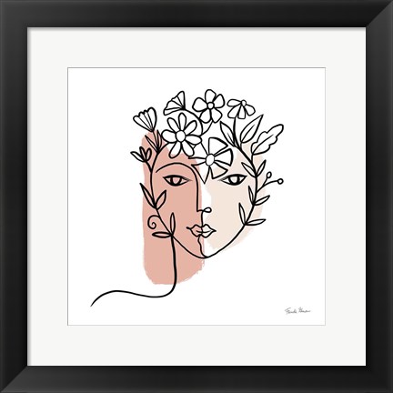 Framed Face of Spring I Print