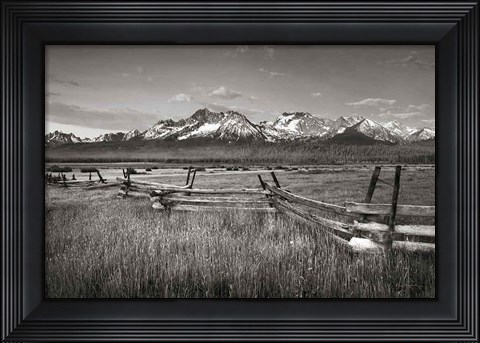 Framed Stanley Basin Fence Print