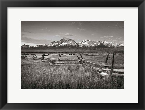 Framed Stanley Basin Fence Print