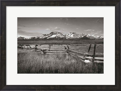 Framed Stanley Basin Fence Print