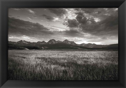 Framed Stanley Basin Sawtooth Mountains Idaho Print