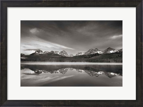 Framed Little Redfish Lake Morning II Print
