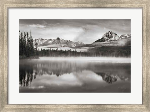 Framed Little Redfish Lake Morning I Print