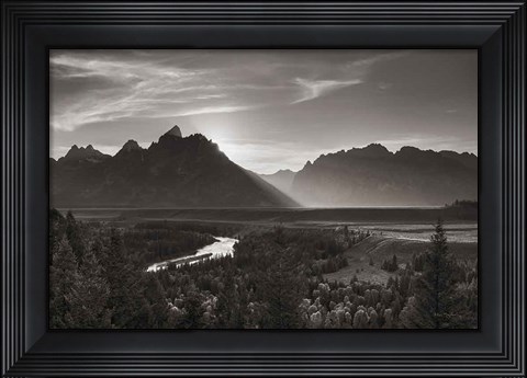 Framed Snake River Overlook Grant Teton National Park Print