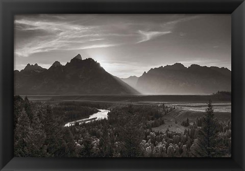 Framed Snake River Overlook Grant Teton National Park Print