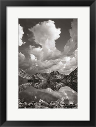 Framed Sawtooth Lake Reflection II Print